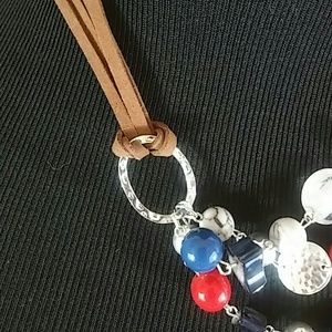 Color Jewelry - Red, White, & Blue Necklace Color Jewelry - Red, White, & Blue Necklace